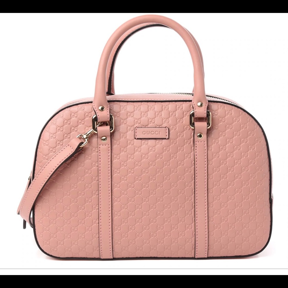 Gucci Guccissima Cross body top handle bag with removable strap